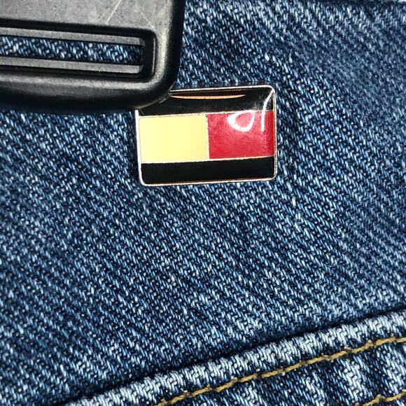 Vintage Tommy Hilfiger High Waist Metal Tag Mom Jeans Capri Size 10 - Picture 7 of 14